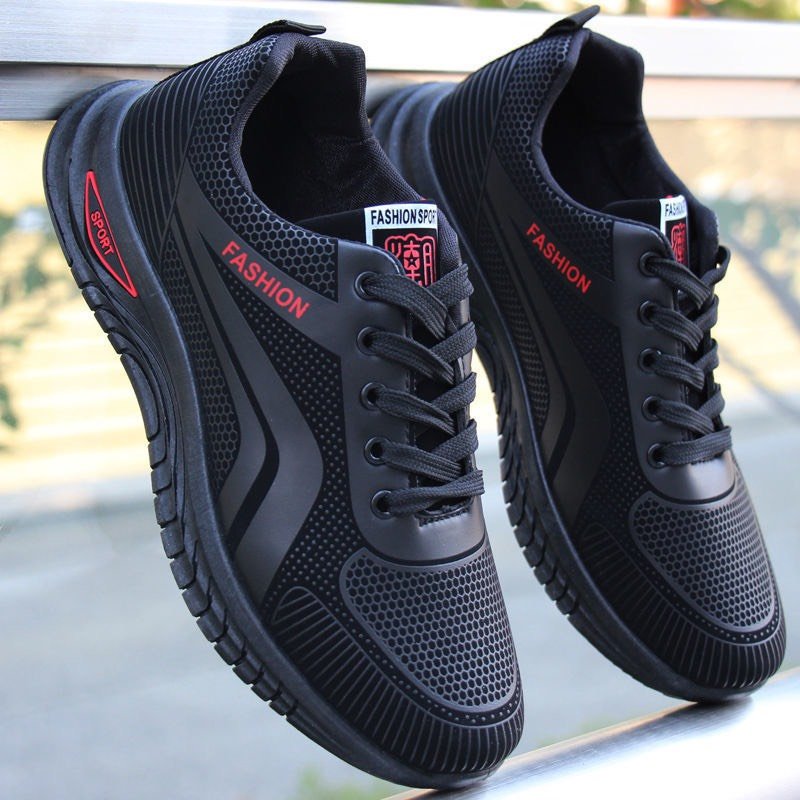 Fashionable Black Sole Sport Men's Sports Shoes (2 Colors) - 2