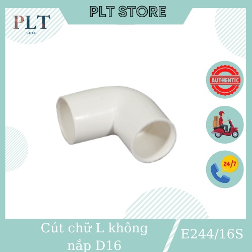 Co , cút chữ l không nắp d16 sino e244/16s