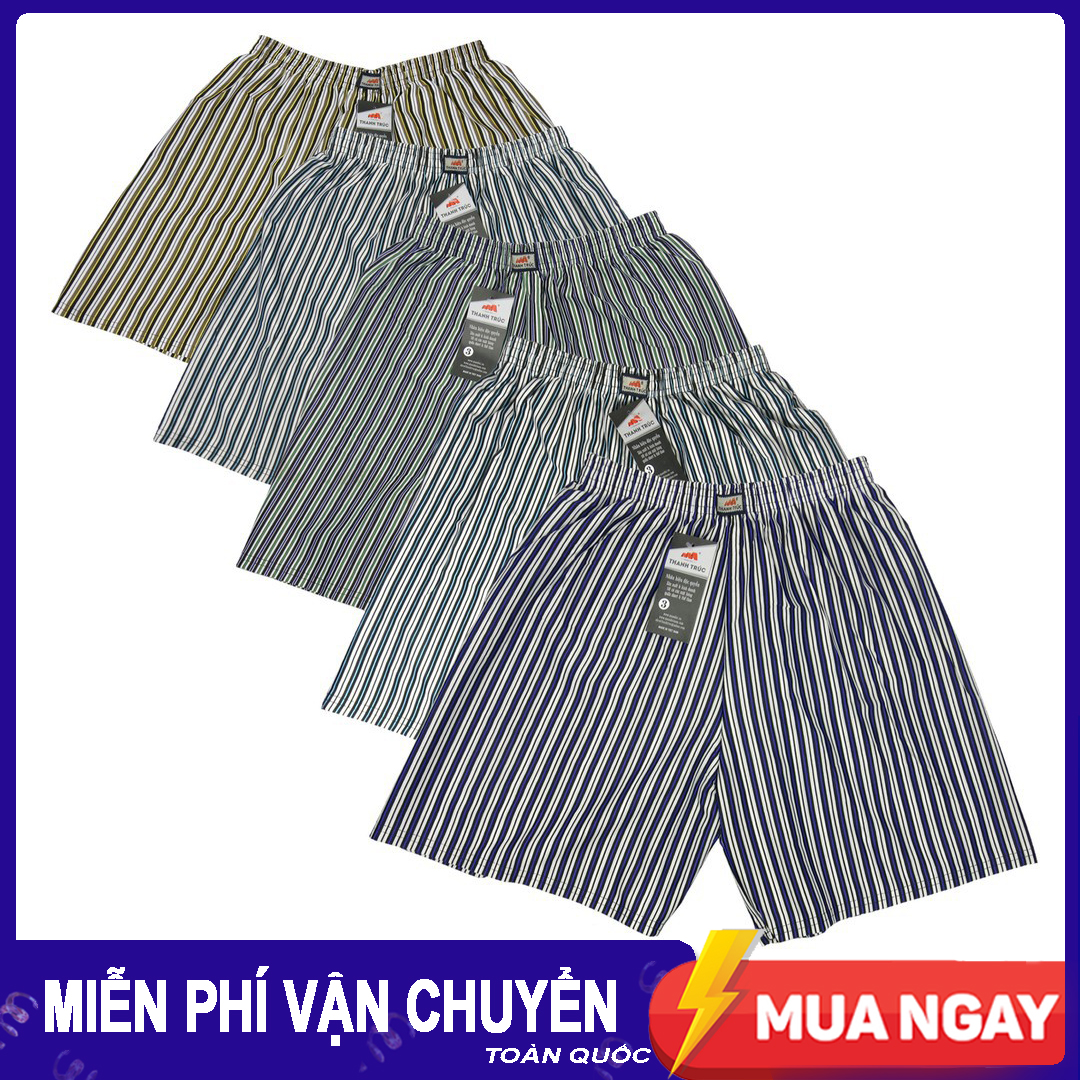 Quần đùi Nam mặc nhà quần đùi nam kẻ sọc