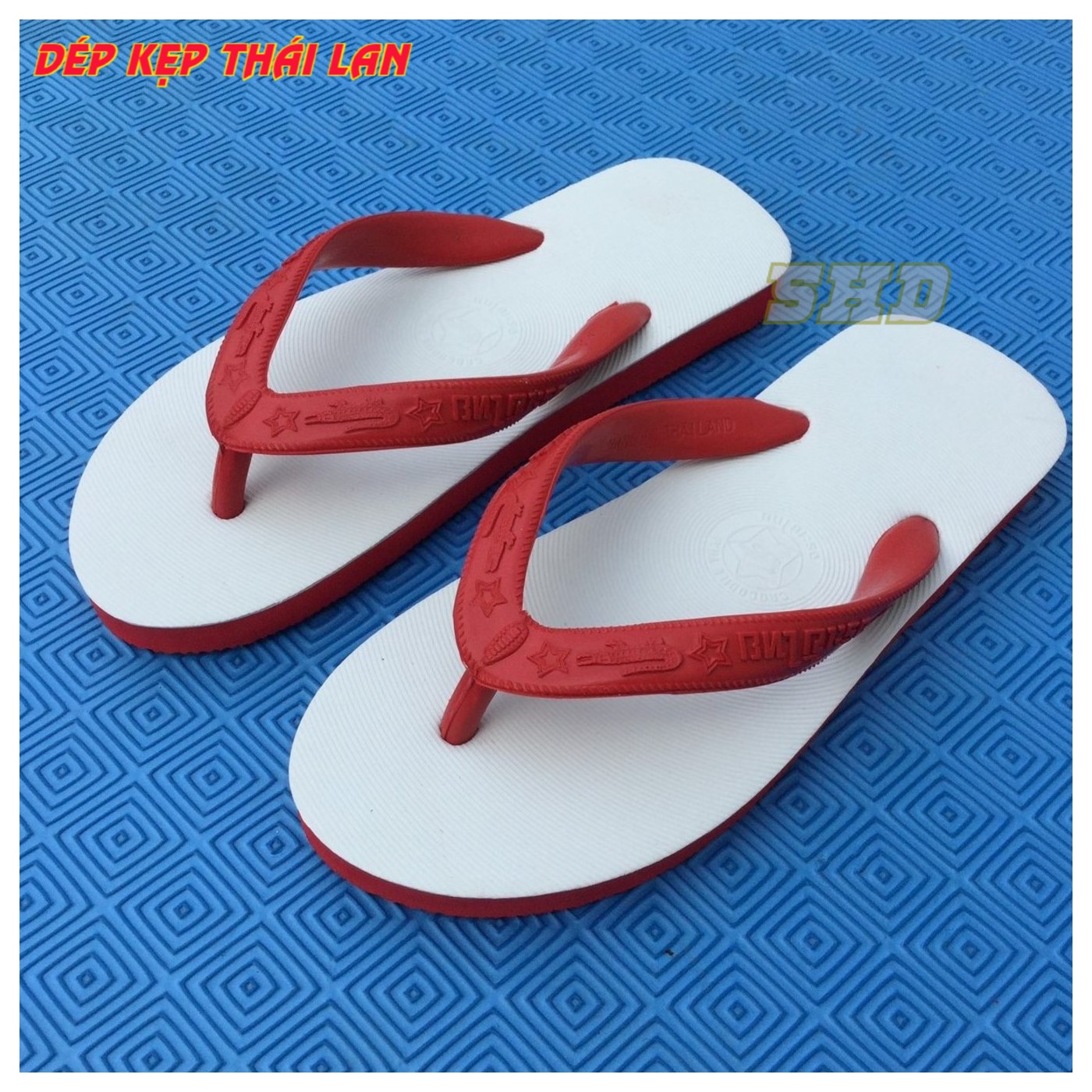 [HCM]CROC – Dép Thái Lan Dép kẹp dép xỏ ngón CROCODILE THAI – Đế trắng vân nổi 3D - Đi biển trong nhà – Dành cho nam