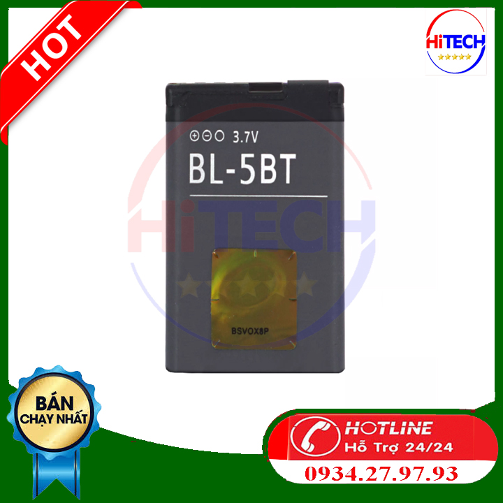 Pin nokia bl 5bt zin máy