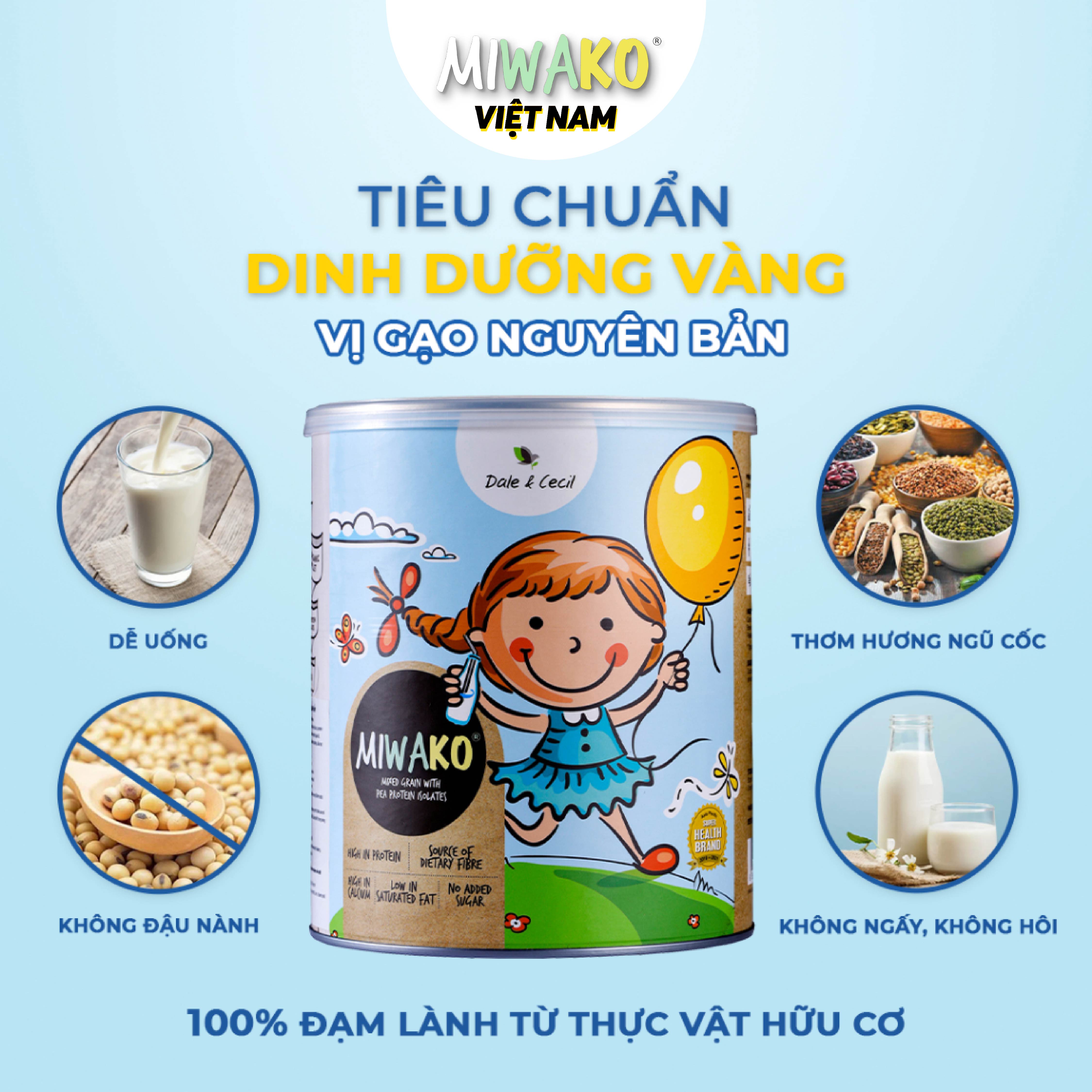 Miwako Rice Flavored Milk 700g Can, Usda Organic Standard, Genuine Imported from Malaysia, Complete Nutritional Supplement - 2
