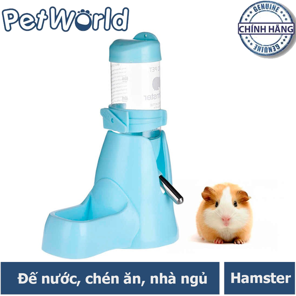 Bình bi kèm đế đựng nước kiêm bát ăn và nhà ngủ cho chuột Hamster