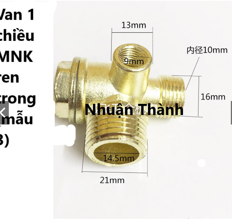 (Giá sỉ) 10 van 1 chiều máy nén khí ren trong