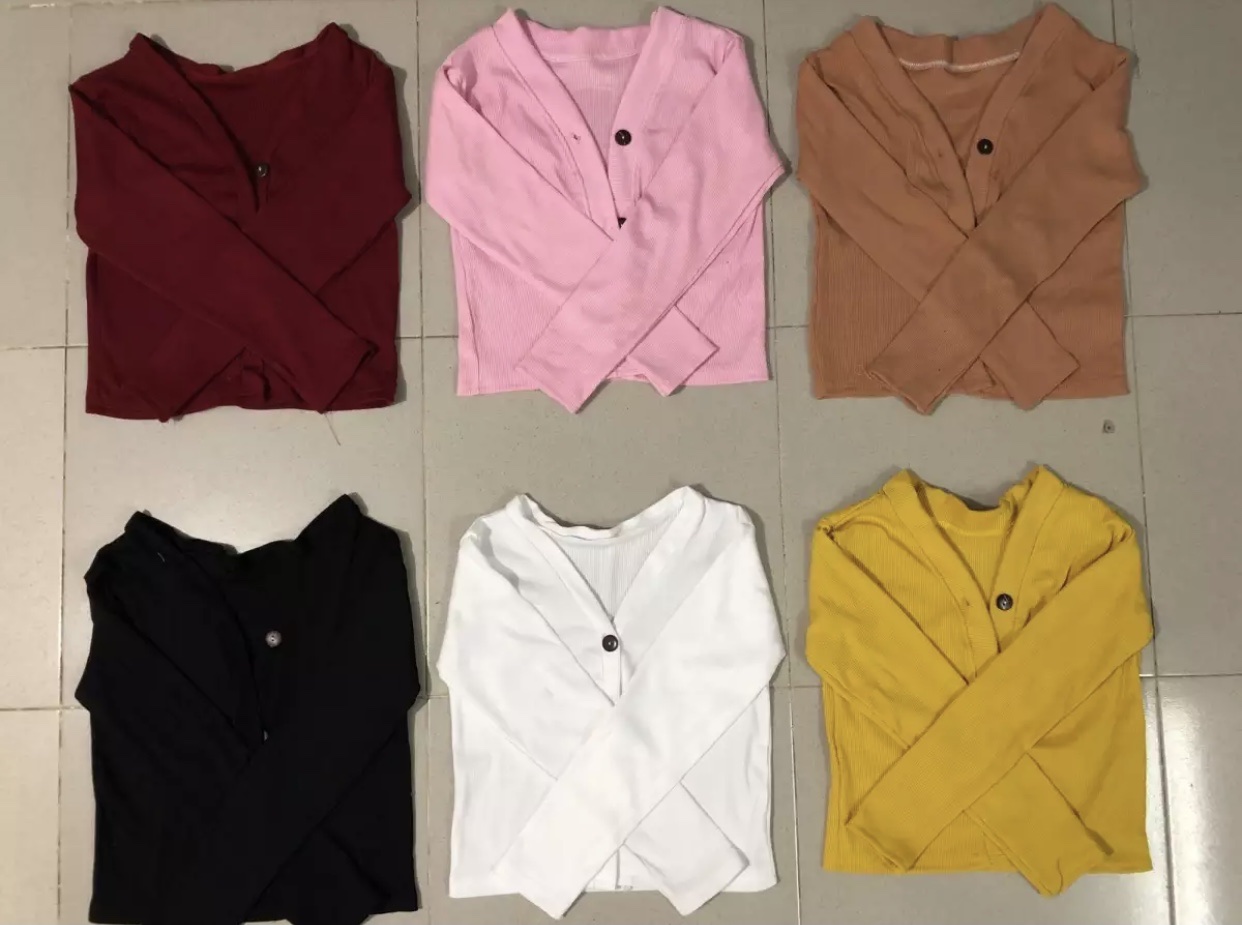 Áo thun tay dài croptop thu đông siêu đẹp from50kg trở lại