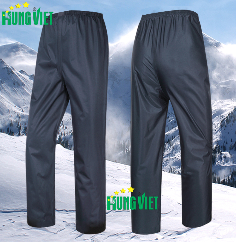 Quần đi mưa vải dù chống thấm