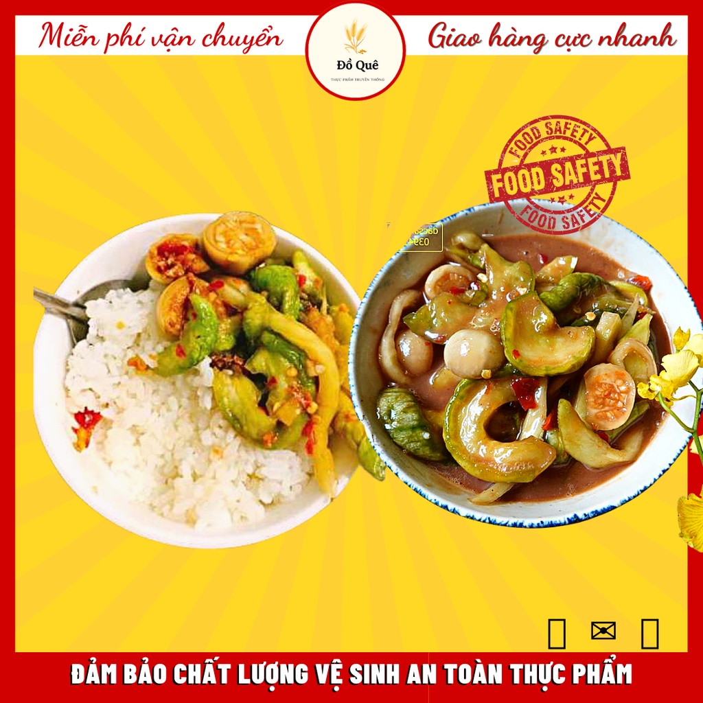 Mắm dưa đà nẵng hũ 500 gram thơm ngon đậm đà kết hợp với mắm nêm nhà làm