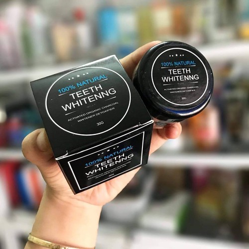 Bột Than Tre Tẩy Trắng Răng Teeth Whitening Hộp 30g