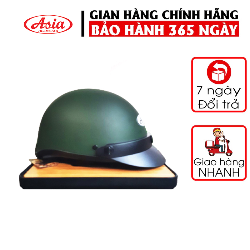 Mũ Bảo Hiểm 1 2 Đầu Asia MT-105 Chính Hãng - Bảo Hành 12 Tháng