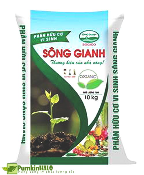 [HCM]PHÂN HỮU CƠ VI SINH SÔNG GIANH GÓI 10KG -TẶNG KÈM GÓI XÀ LÁCH