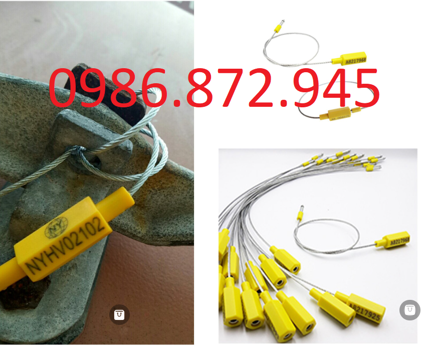 50 chiếc Seal cáp / Seal chì dây / Kẹp chì dây niêm phong container có seri