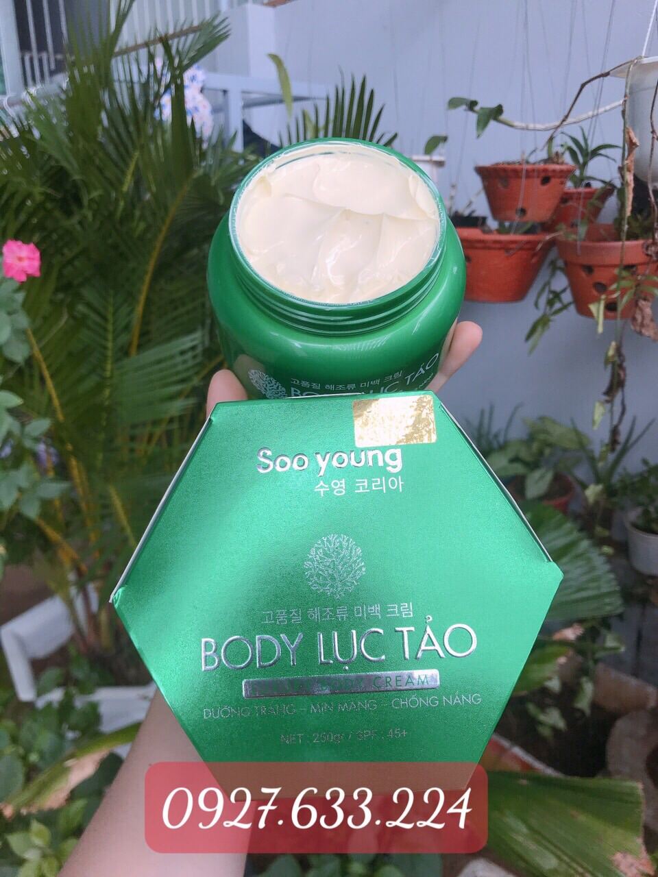 [Chính Hãng] Kem Body Lục Tảo SOO YOUNG KOREA - 250 Gram - Dưỡng Da, Nâng Tone Thần Tốc