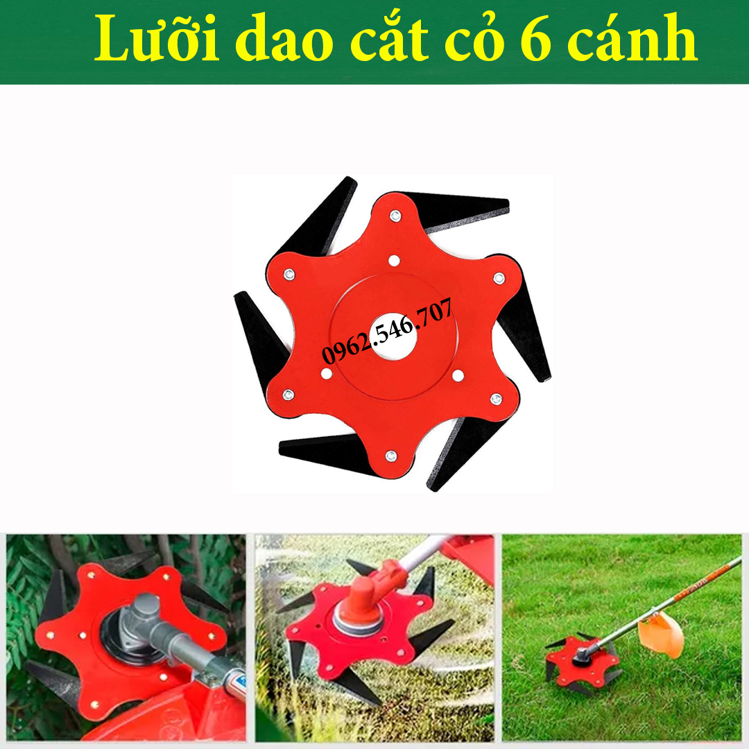 Lưỡi dao máy cắt cỏ, Lưỡi cắt cỏ 6 cánh