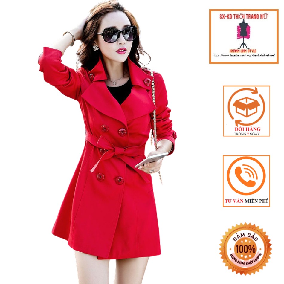 Áo khoác kaki thu đông phối nút cổ-MS0044AK