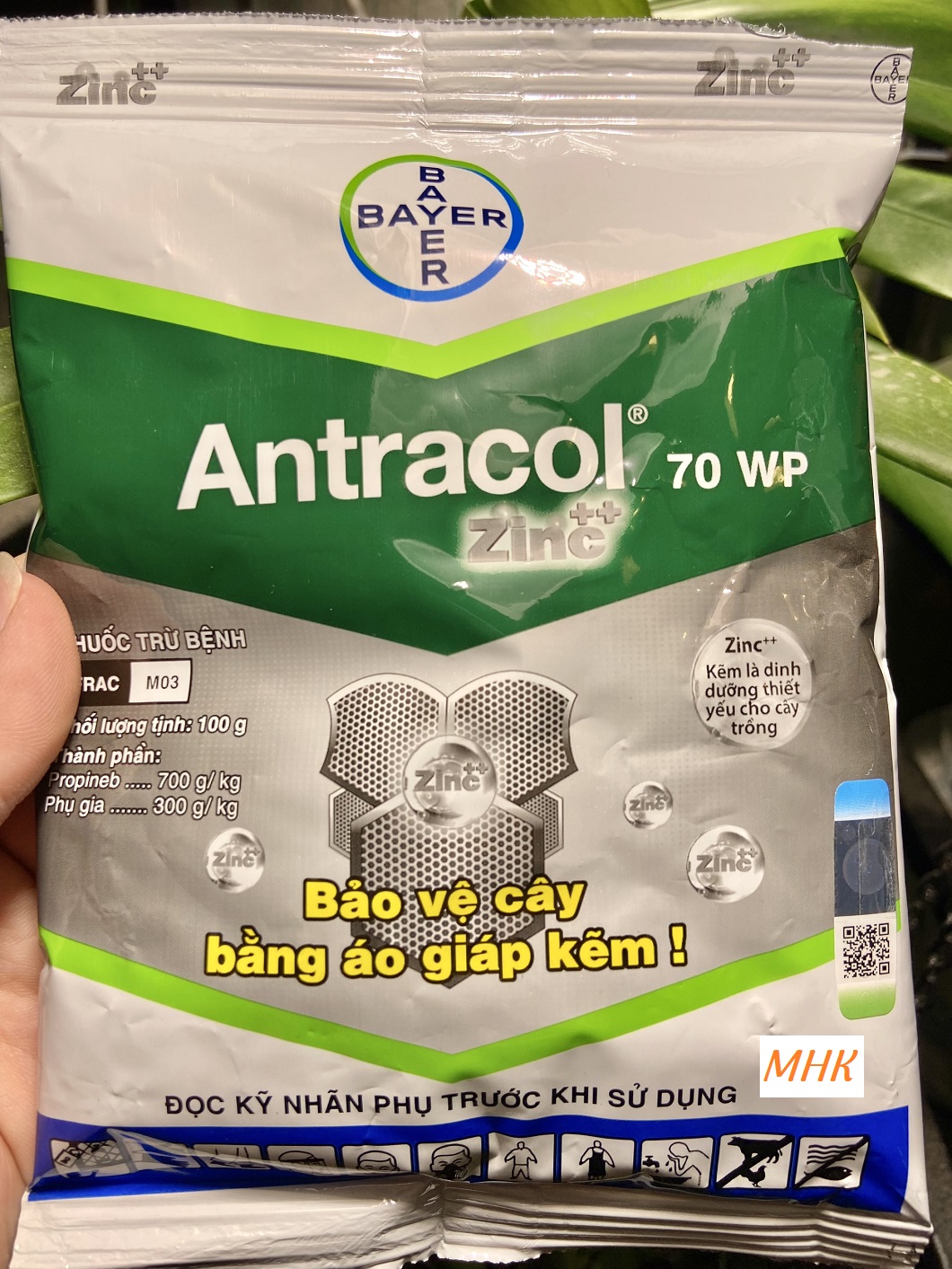Trừ bệnh cây trồng antracol ! gói 100gr !