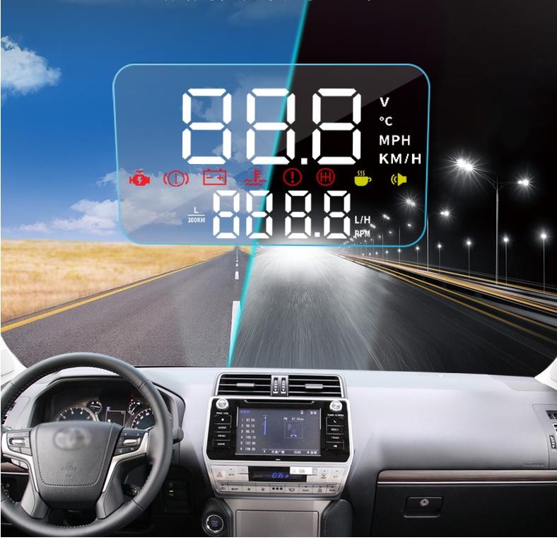 Hiển thị tốc độ lên kính lái Zin theo xe Toyota Land Cruiser 2016-2018