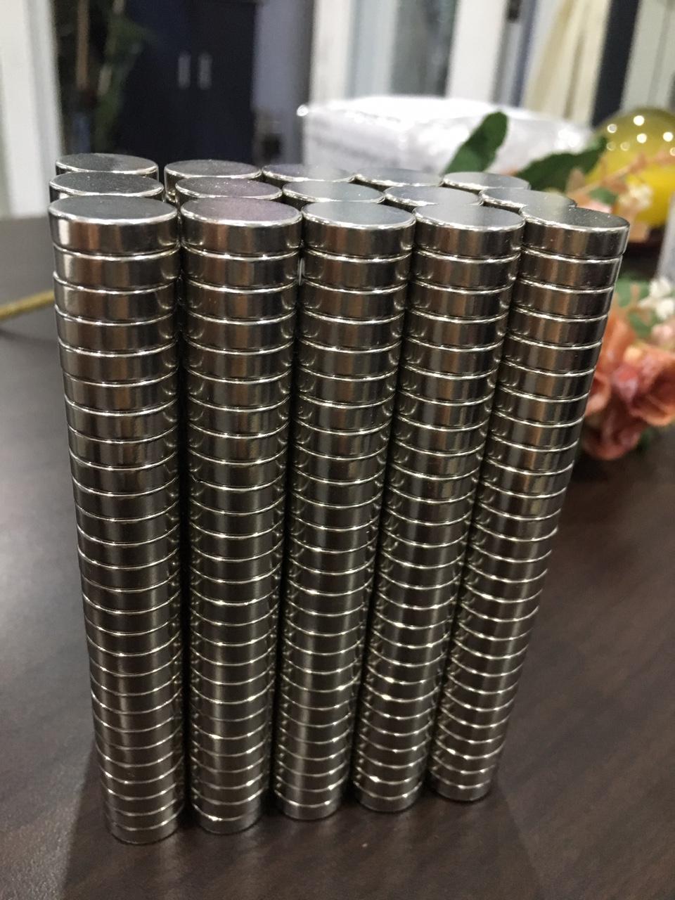 Nam châm đất hiếm viên tròn 15 x4mm- Set 10 viên