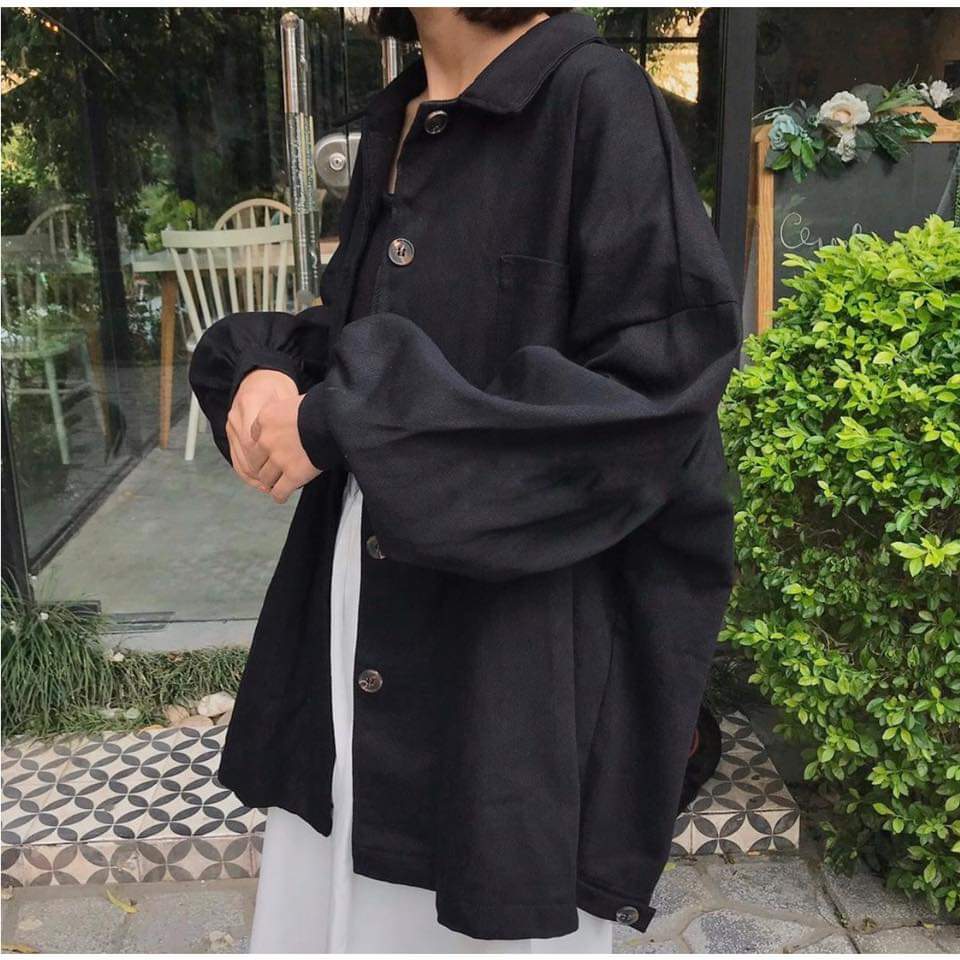 ÁO KHOÁC SƠ MI NỮ MẦU MỚI 3 MÀU ĐEN, HỒNG, NGÀ TP99
