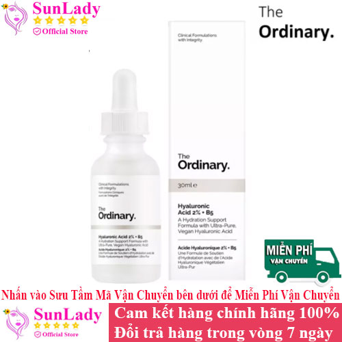 The ordinary serum hyaluronic acid 2% + b5 - tinh chất the ordinary b5 cấp ẩm và phục hồi da 30ml