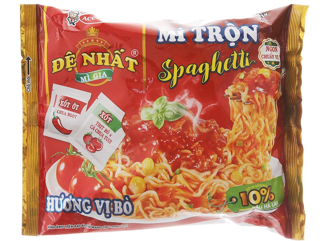 Cb 15 gói mì trộn spaghetti đệ nhất hương vị bò gói 98g 14206