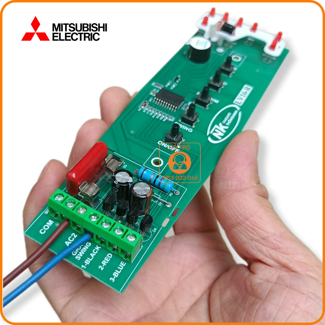 Mạch quạt cây Mitsubishi LV16 - Mạch mới có rắc nối không cần hàn.