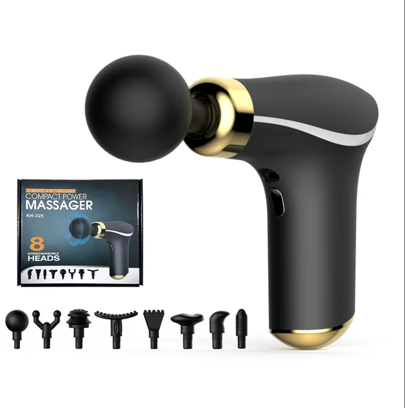 Máy massage mini toàn thân cầm tay 8 đầu matxa vùng cổ, vai, đùi, bụng, tay, chân - máy mát xa cầm tay