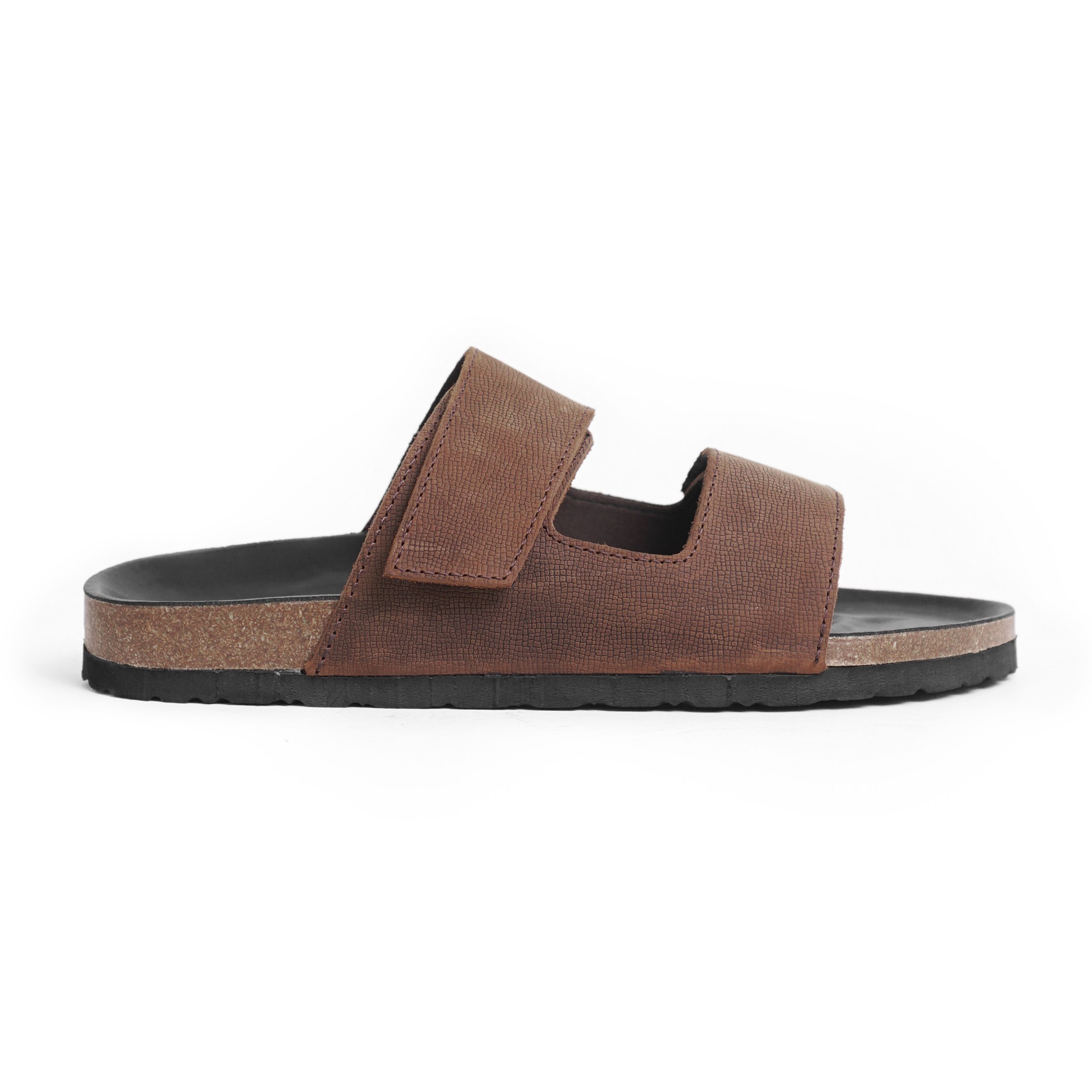 Dép đế trấu phong cách SIMPLE, dép dạo phố, dép đi biển, dép trấu màu nâu lót đen microfiber cao cấp, dép thời trang nam cá tính