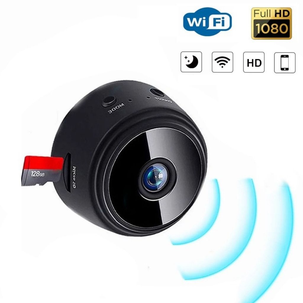 Camera wifi không dây A9 Kèm thẻ nhớ, Camera mini Chất Lượng Full HD 1080P, Góc Quay 150 Độ, Kết Nối Wifi Xem Qua Điện Thoại BH 12 tháng