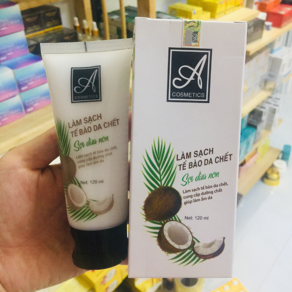 Tẩy da chết sợi dừa non Phương Anh 120ml - Chính hãng