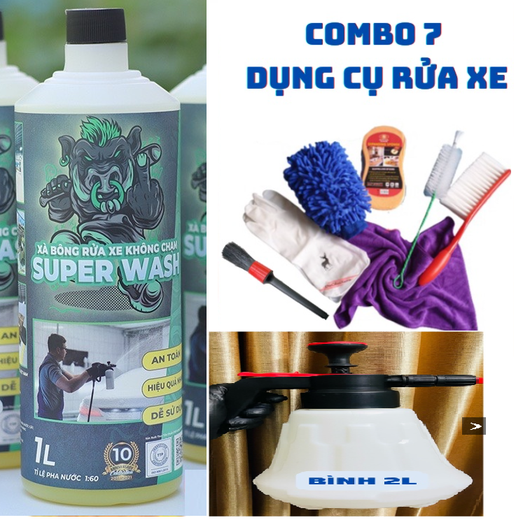 Xà bông rửa xe không chạm Sprayking Super Wash 1L Nước rửa xe sprayking wash 1L