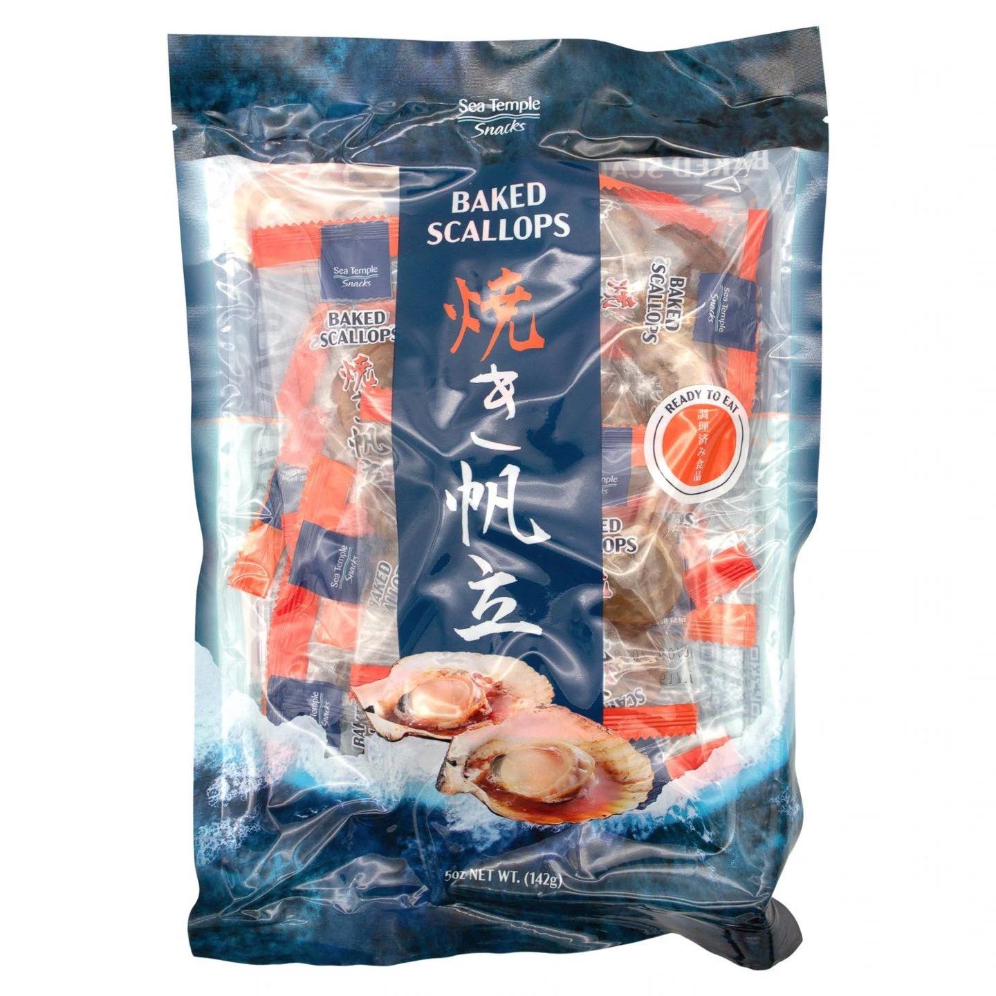 Snack sò điệp sea temple baked scallops 142g siêu ngon