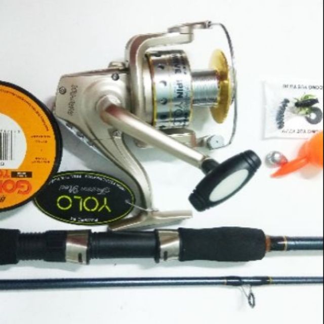 Bộ cần câu cá bạo lực shimano 2m1 máy tfb6000
