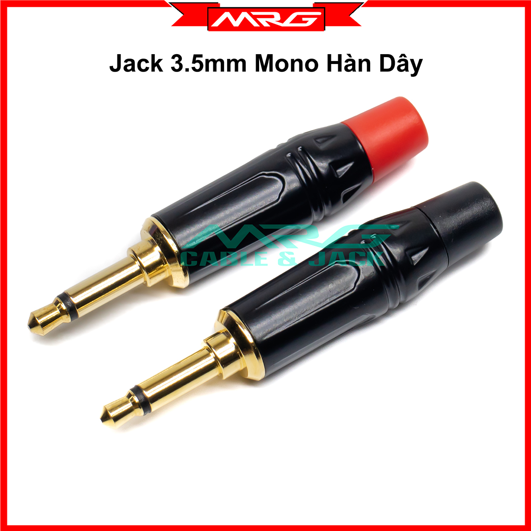 Jack 3.5 Mono 2 khấc, dùng hàn dây audio, giá 1 chiếc