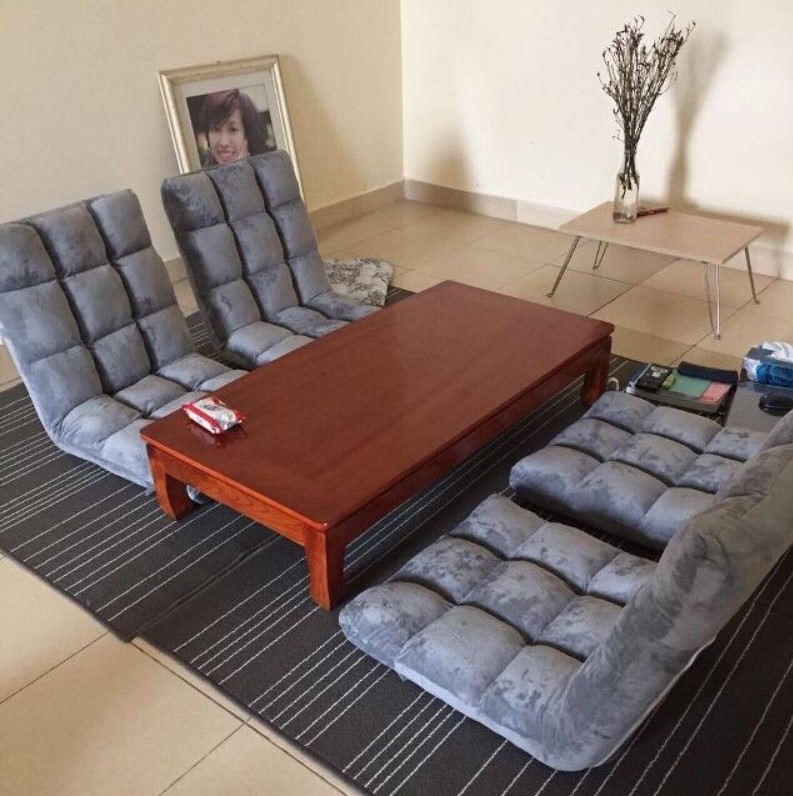 Ghế lười tatami cao cấp, ghế bệt tựa lưng có 5 mức độ ngả tuỳ chỉnh đa năng, di chuyển dễ dàng