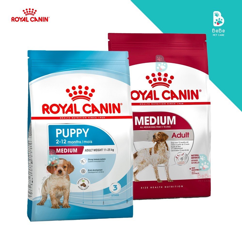 Hạt royal canin medium puppy & adult dành cho giống chó nặng từ 11kg - 25kg