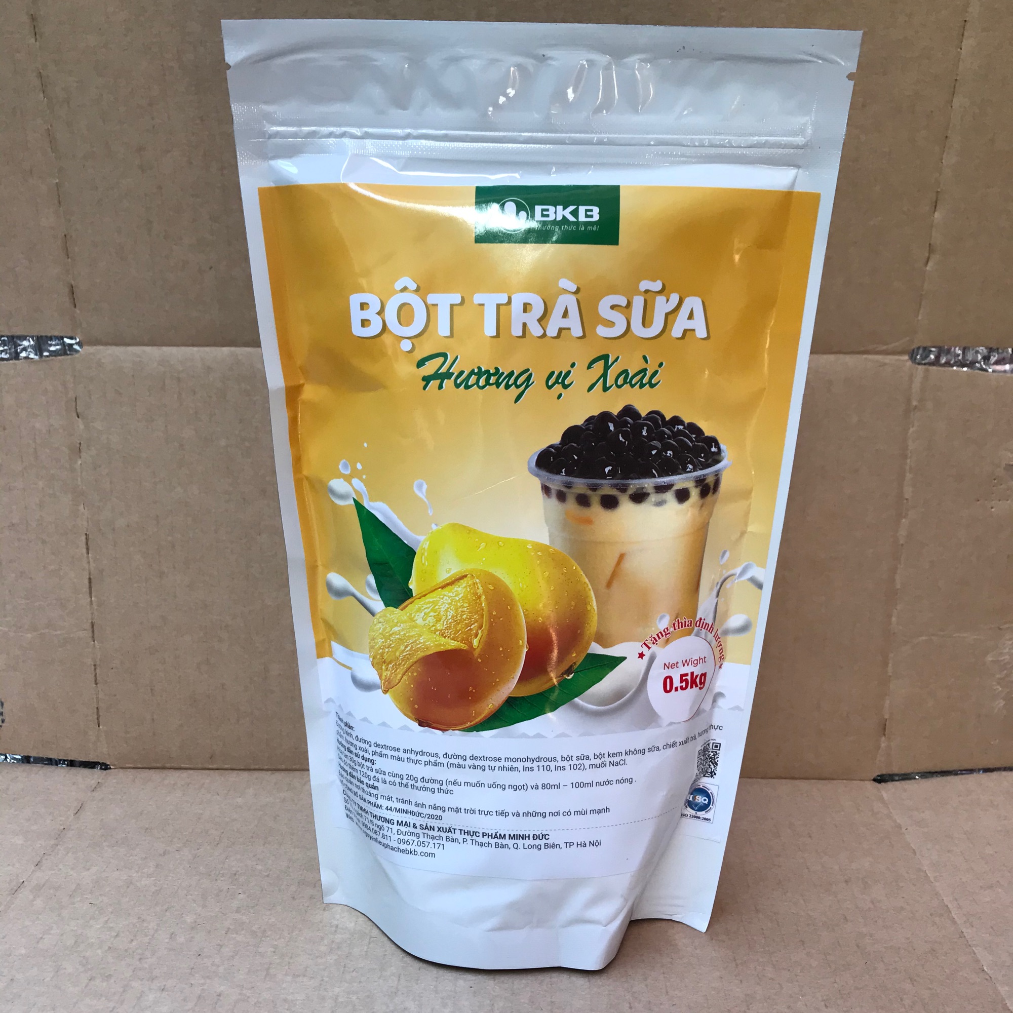 Bột trà sữa vị xoài pha sẵn gói 500gam