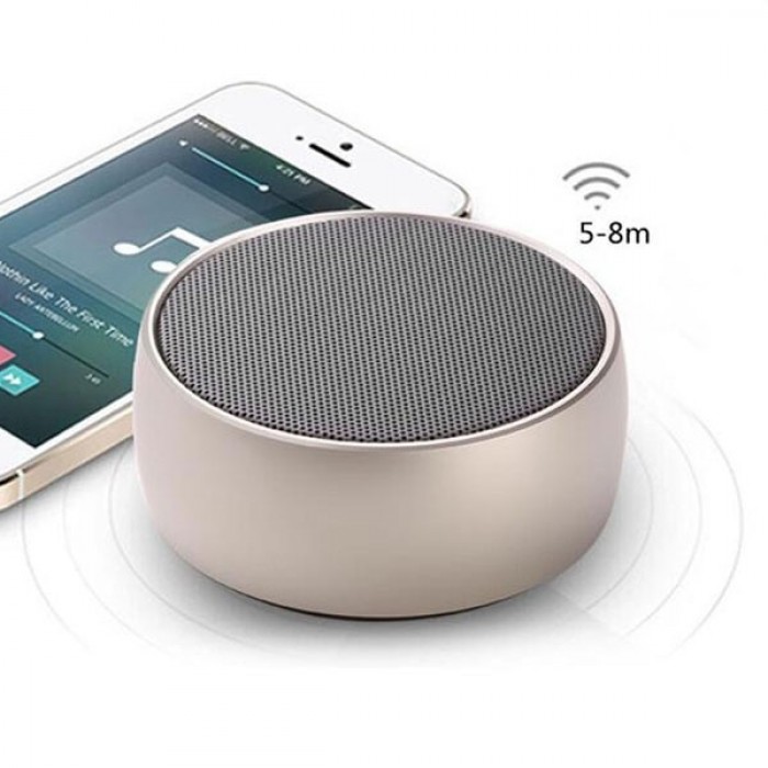 [HCM]Loa Bluetooth Mini GUTEK BS-01 Vỏ Kim Loại Loa Cầm Tay Không Dây Nghe Nhạc Cực Hay Bass Tốt Hỗ Trợ Kết Nối Bluetooth 4.0 Thẻ Nhớ TF Âm Thanh Super Bass siêu trầm