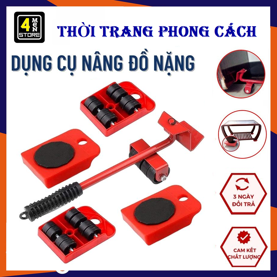 Bộ Dụng Cụ Nâng Và Di Chuyển Đồ Đạc Thông Minh / Dụng Cụ Di Chuyển Đồ Nặng Tải Trọng 600kg Dễ Dàng Sử Dụng