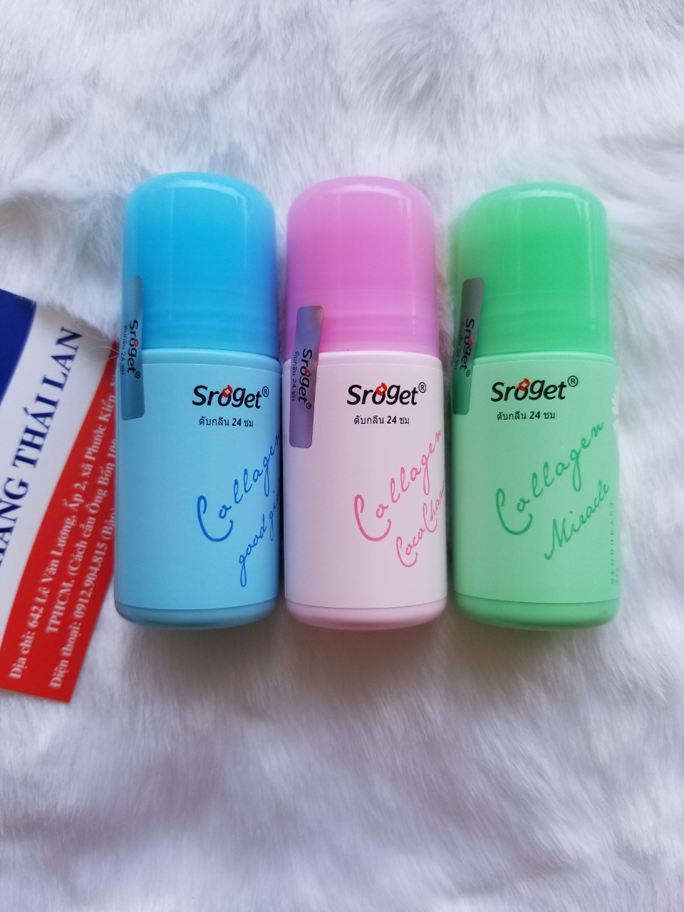 [HCM]LĂN KHỬ MÙI 24H NƯỚC HOA TRẮNG DA SROGET 50G THÁI LAN