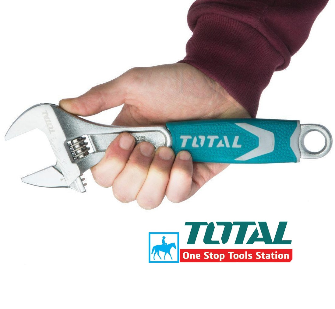 Cờ lê mỏ lết 200mm 8inch mở rộng 30mm total tht101086