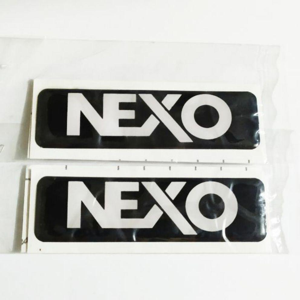 2 chiếc tem dán thùng loa Nexo như hình