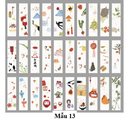 Bộ 30 Bookmark, Đánh Dấu Sách Cổ Phong Thủy Mặc (MẪU MỚI) Canarystore54