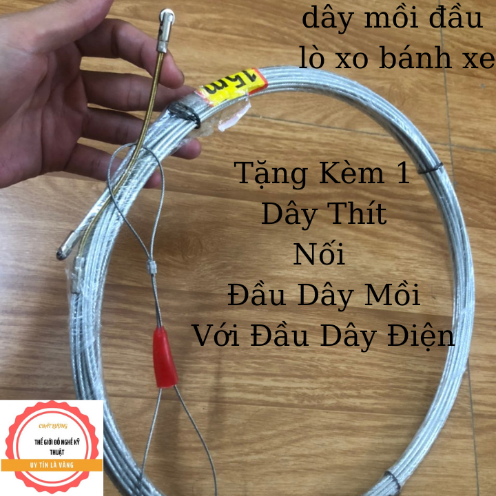 Dây mồi cáp lụa luồn dây điện trong ống ghen - Tiết kiệm thời gian và công sức thi công