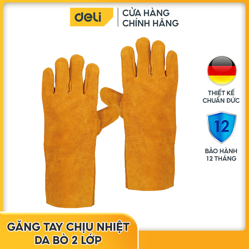 Găng tay thợ hàn 350mm dl-t1 hiệu deli