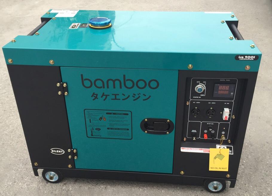 Máy phát điện chạy dầu 6kw bamboo 7500det