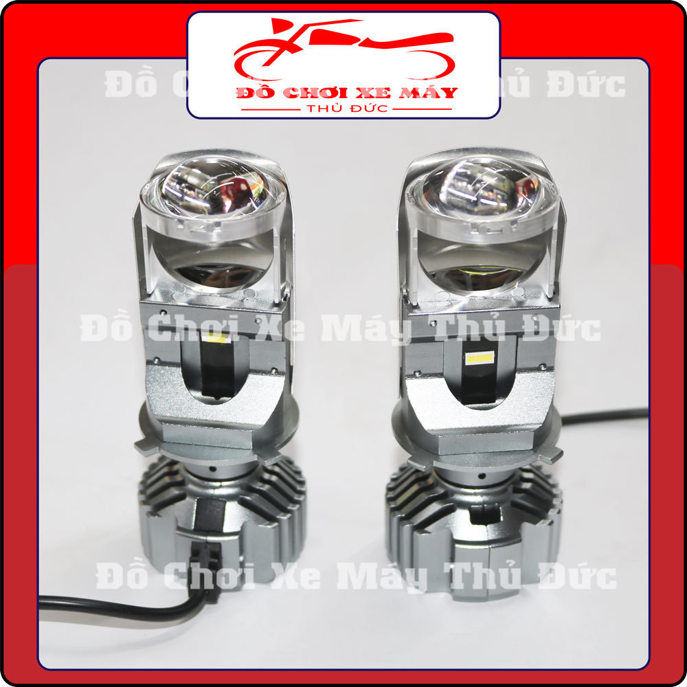 Đèn pha bi led mini f40 - t40 h4 siêu sáng, bi led mini f40