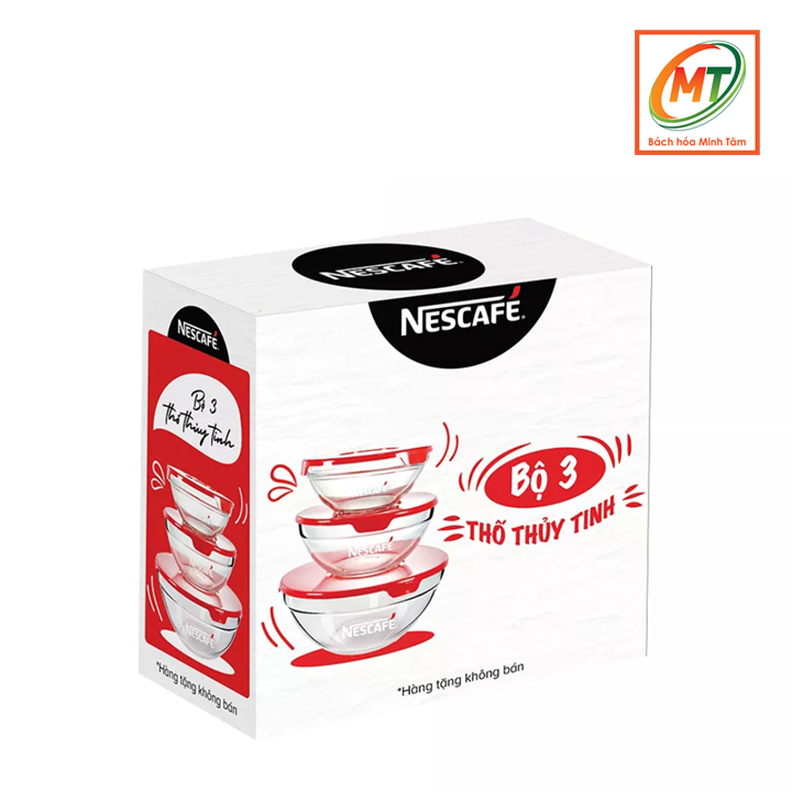 Bộ 3 Thố thủy tinh có nắp