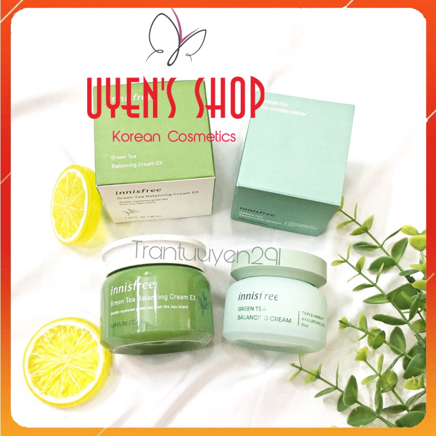 Kem dưỡng trà xanh Innisfree Green Tea Balancing Cream Ex 50ml