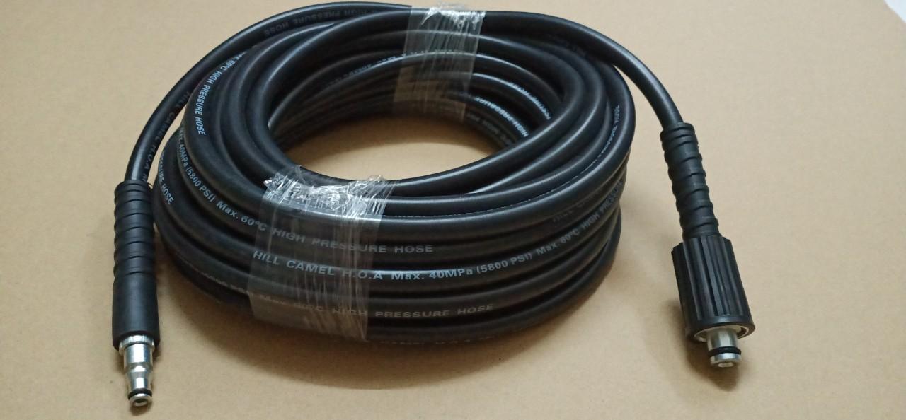 10M Dây phun áp lực cho máy phun xịt rửa xe LUTI.AN (LOẠI OEM)-1 đầu 22mm 1 đầu cắm nhanh Type B