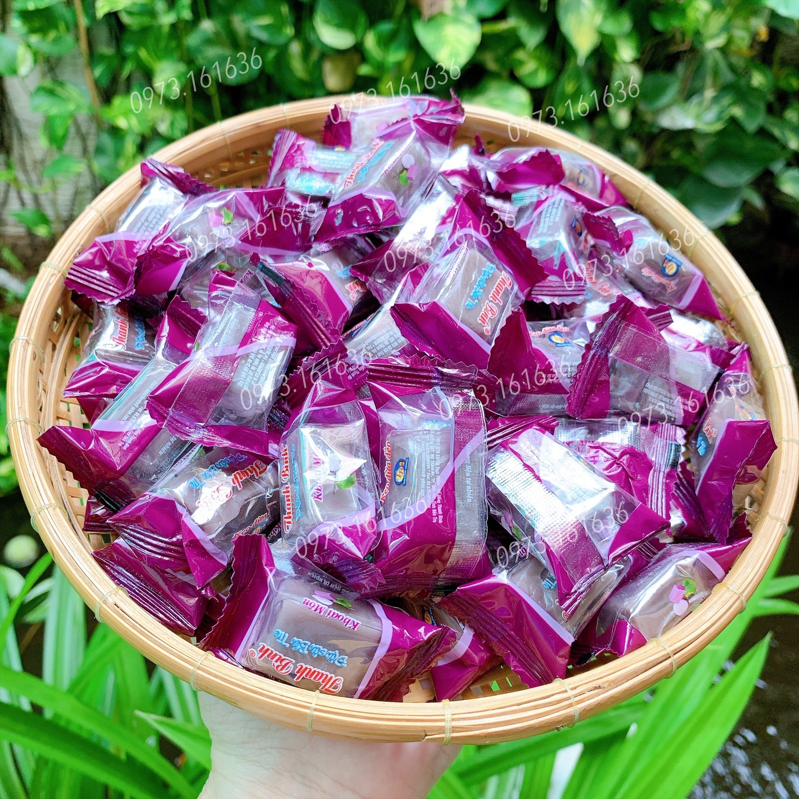 Kẹo dừa dẻo vị khoai môn thanh bình - đặc sản bến tre - đồ ăn vặt